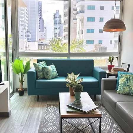 Bay-view 3br Castillogrande | Pool & Rooftop Apartamento Cartagena